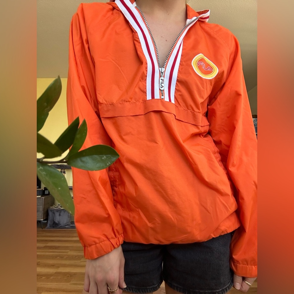 Vintage Fila Women’s Quarter Zip Windbreaker